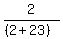 2%2F%28%282%2B23%29%29