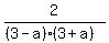 2%2F%28%283-a%29%283%2Ba%29%29