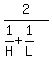 2%2F%281%2FH%2B1%2FL%29