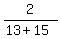 2%2F%2813%2B15%29