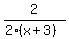 2%2F%282%28x%2B3%29%29