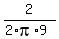 2%2F%282%2Api%2A9%29