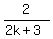 2%2F%282k%2B3%29