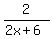 2%2F%282x%2B6%29
