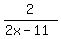 2%2F%282x-11%29