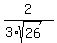 2%2F%283%2Asqrt%2826%29%29