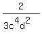2%2F%283c%5E4d%5E2%29
