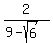 2%2F%289-sqrt%286%29%29