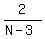 2%2F%28N-3%29