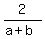 2%2F%28a%2Bb%29