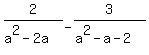 2%2F%28a%5E2-2a%29-3%2F%28a%5E2-a-2%29