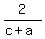 2%2F%28c%2Ba%29