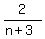 2%2F%28n%2B3%29