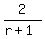 2%2F%28r%2B1%29