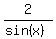 2%2F%28sin%28x%29%29