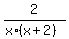 2%2F%28x%2A%28x%2B2%29%29