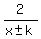 2%2F%28x%2B-+k%29
