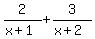 2%2F%28x%2B1%29+%2B+3%2F%28x%2B2%29
