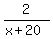2%2F%28x%2B20%29