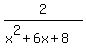 2%2F%28x%5E2+%2B+6x+%2B+8%29
