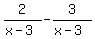 2%2F%28x+-+3%29+-+3%2F%28x-3%29