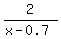2%2F%28x-0.7%29