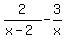 2%2F%28x-2%29-3%2Fx