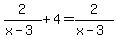 2%2F%28x-3%29%2B4=2%2F%28x-3%29