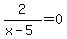 2%2F%28x-5%29=0