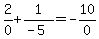 2%2F0%2B1%2F%28-5%29=+-10%2F0%29