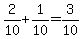 2%2F10+%2B+1%2F10+=+3%2F10