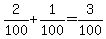 2%2F100%2B1%2F100=3%2F100