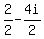 2%2F2+-+4i%2F2+