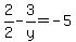 2%2F2-3%2Fy=-5