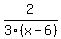2%2F3%28x-6%29