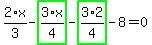 2%2F3%2Ax-highlight_green%28+3%2F4%2Ax+%29-highlight_green%28+3%2F4%2A2+%29-8=0