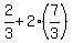 2%2F3%2B2%287%2F3%29