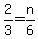 2%2F3=n%2F6