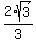 2%2F3+%2A+sqrt%283%29