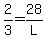 2%2F3+=+28%2FL