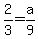 2%2F3+=+a%2F9