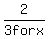 2%2F3+for+x