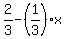 2%2F3-%281%2F3%29%2Ax