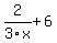 2%2F3x%2B6