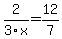 2%2F3x=12%2F7