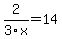 2%2F3x=14