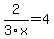2%2F3x+=+4