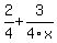 2%2F4+%2B+3%2F4x