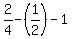 2%2F4+-%281%2F2%29-1