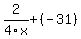2%2F4x%2B%28-31%29